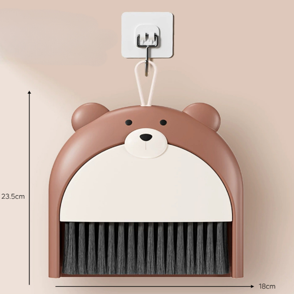 서서몰 곰돌이 빗자루 쓰레받기 책상 미니 청소세트 1,340원