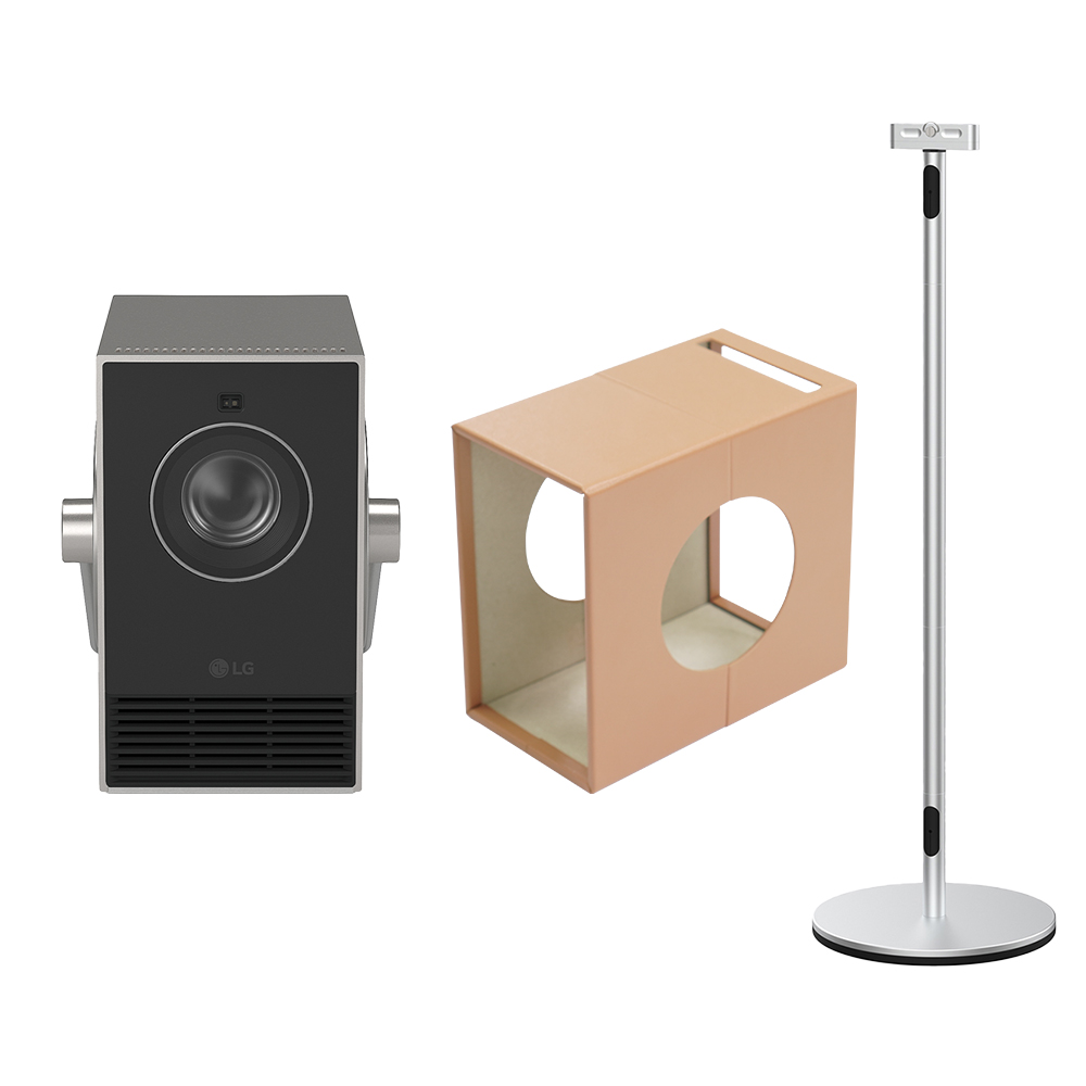 LG전자 시네빔 HU710PB 2024신모델 큐브 4K 빔프로젝터 Qube, 큐브+커버+스탠드 1,209,000원