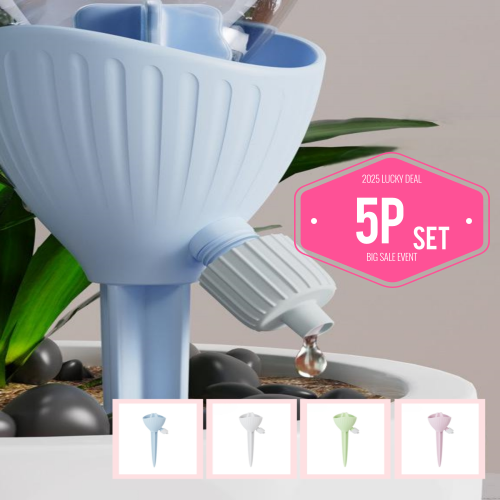 랜드샵 한방울씩 식물 화분 자동 페트병 급수기, 블루, 5개 10,000원