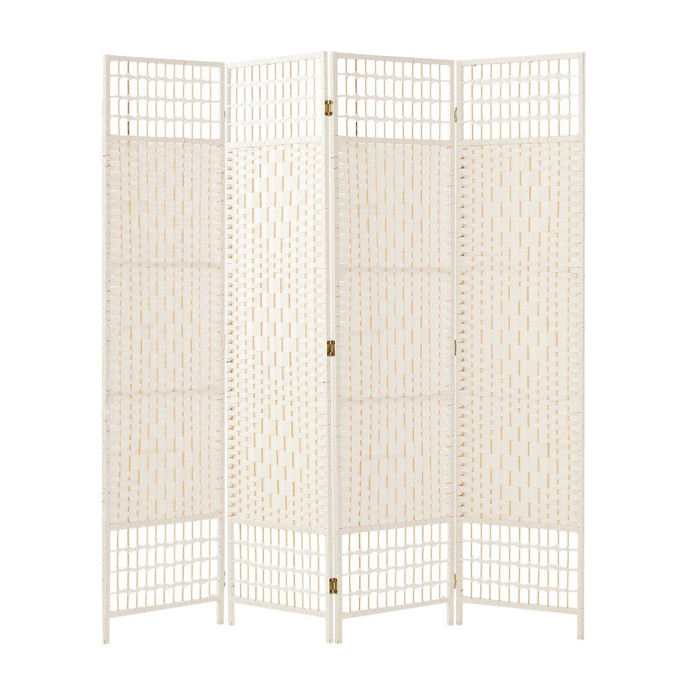 요고바라 라탄 인테리어 파티션 원목 가리개 이동식 가림막, 화이트 56,800원