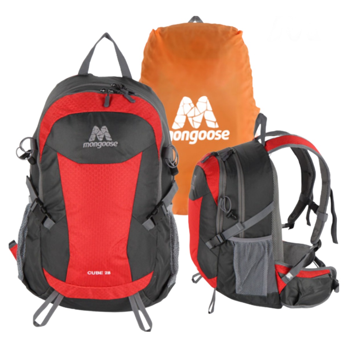 몽구스 큐브 등산배낭28L 레인커버, 레드 28,900원