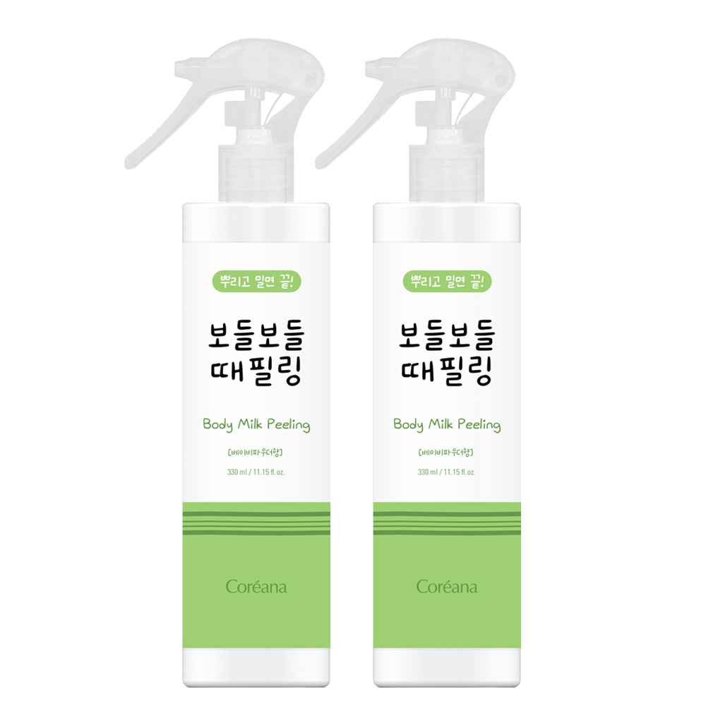 [각질제거/저자극테스트완료]코리아나 보들보들 때 필링 바디스크럽, 2개, 330ml 25,910원