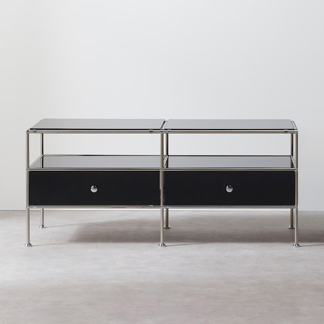 [숨결] 미드센츄리 모듈 로디아 낮은거실장(1200), 블랙 399,000원