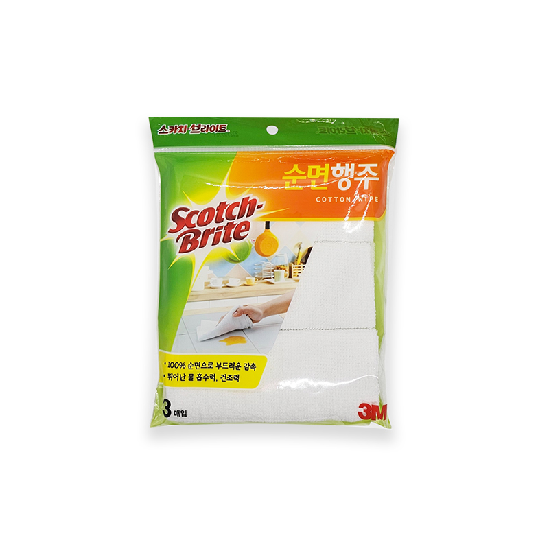 스카치브라이트 쓰리엠 순면행주 플러스, 1개 2,800원