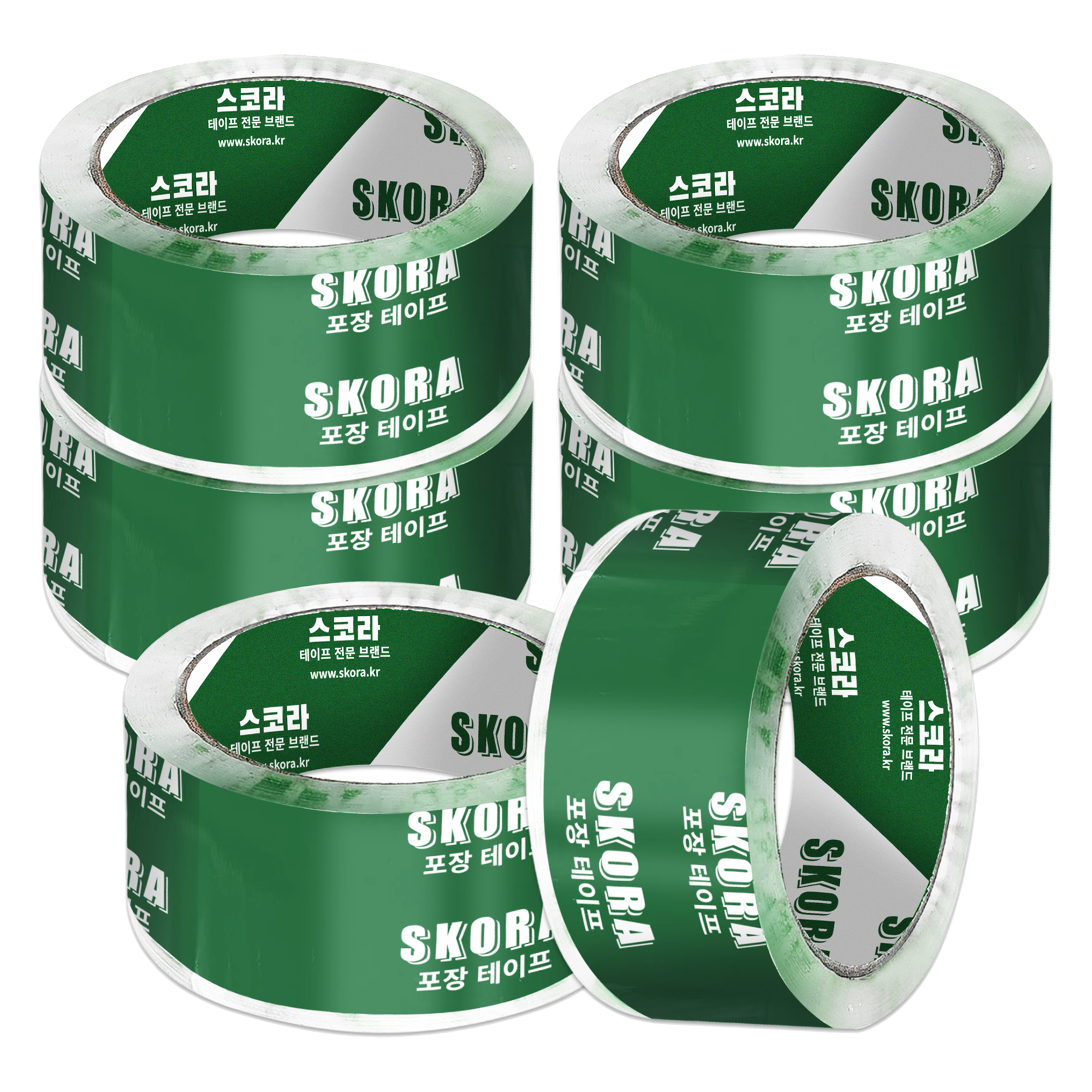 스코라 고투명 박스 테이프 경포장 53μm 48mm x 50m, 6개 5,500원