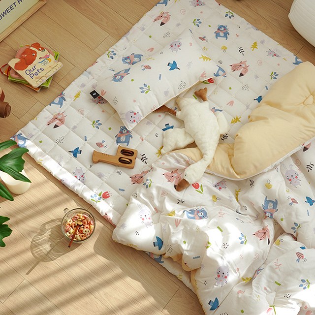 보들보들 먼지없는 모달 100% 밀크 유아 차렵이불 세트 103,900원