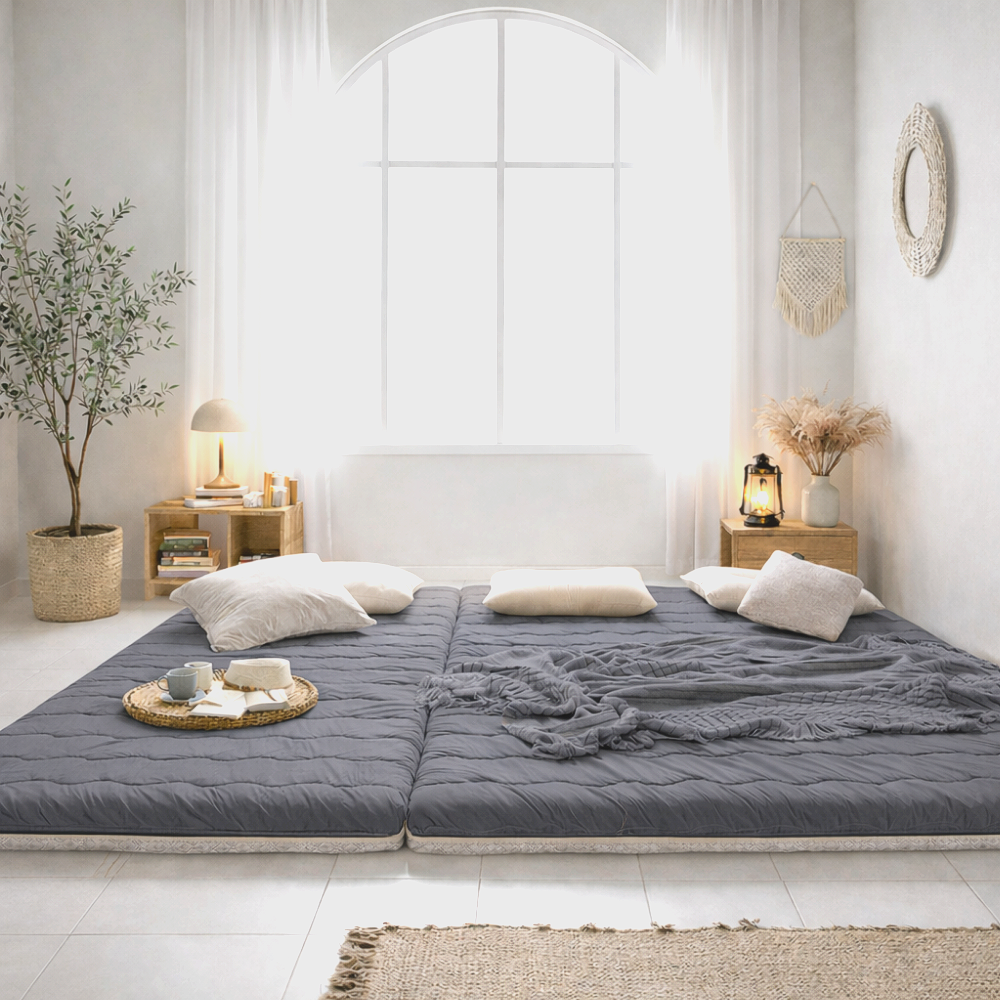 국내제작 집먼지 / 진드기 케어 접이식 토퍼 기절 푹신한 매트리스 3가지색상/4가지사이즈 (보관벨트포함)  네스트슬립 28,800원