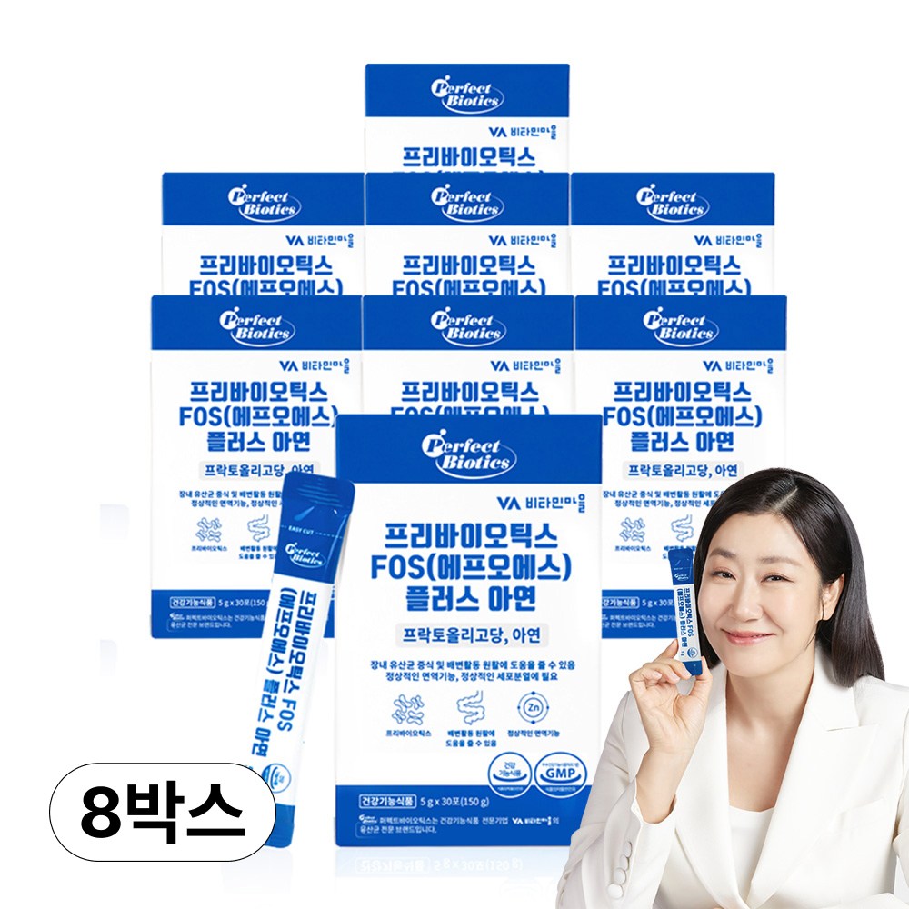 비타민마을 프리바이오틱스 FOS 플러스 아연, 150g, 8개 42,900원