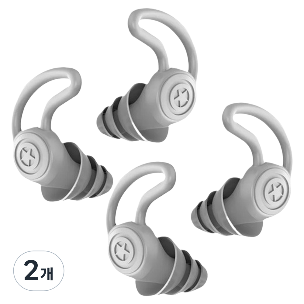 디케이원 모던한 소음방지 귀마개 그레이 1.7 x 1.4 cm, 2개, 4개입 13,200원