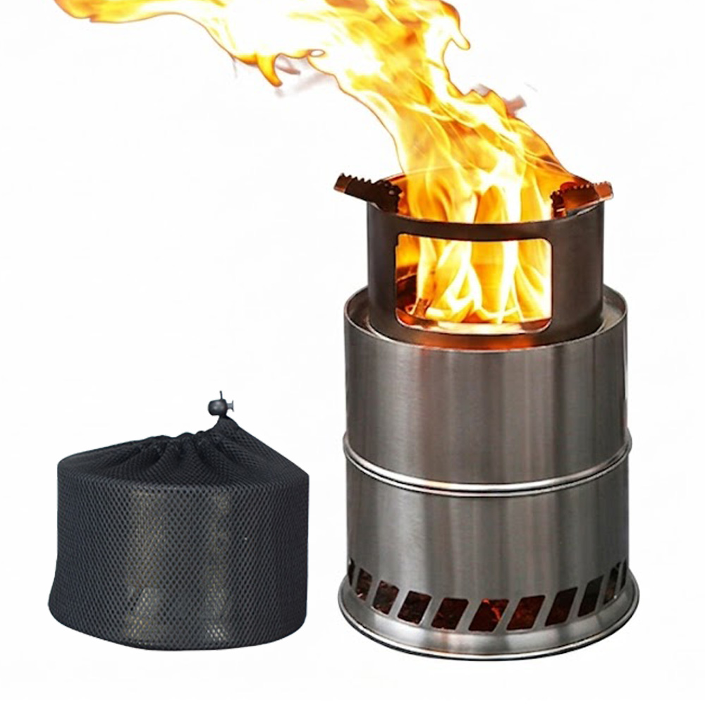 캠핑 이중연소 화로대 불멍 미니 우드스토브, 1세트, 현재가 39,800원