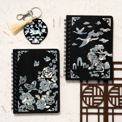 자개 노트 수첩 만들기 DIY 세트 한국 전통 체험 민속 공예 외국인 기념품 선물 메모장, 자개수첩(모란과나비) 4,900원