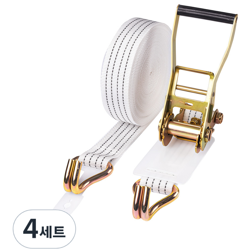 신명자동바 50mm 환봉 세트 깔깔이바 라쳇바 화물바 고정바, 4세트, 화이트 43,820원