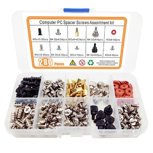 올커버 PC용 조립 나사 280p 세트 혼합색상 9,500원