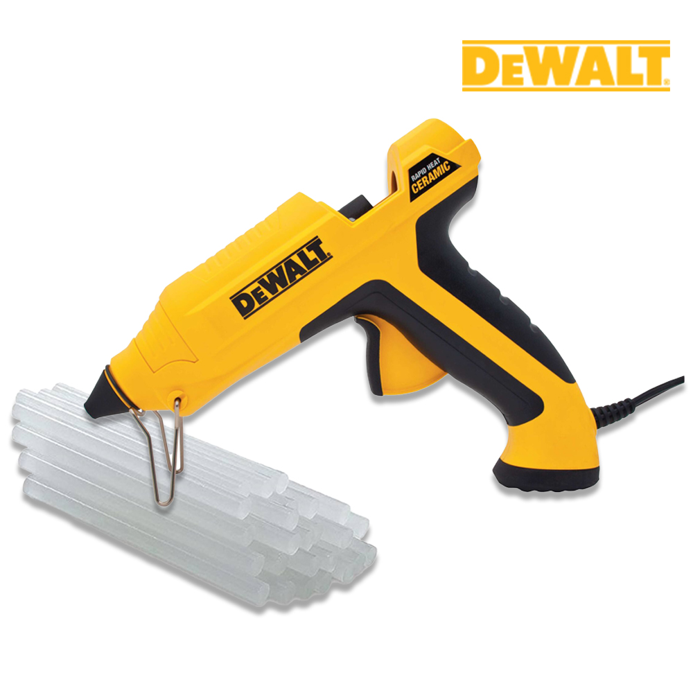DEWALT 디월트 140W 급속 히팅 글루건 + 국산 핫멜트 11mm 600g 글루스틱 세트 21,500원
