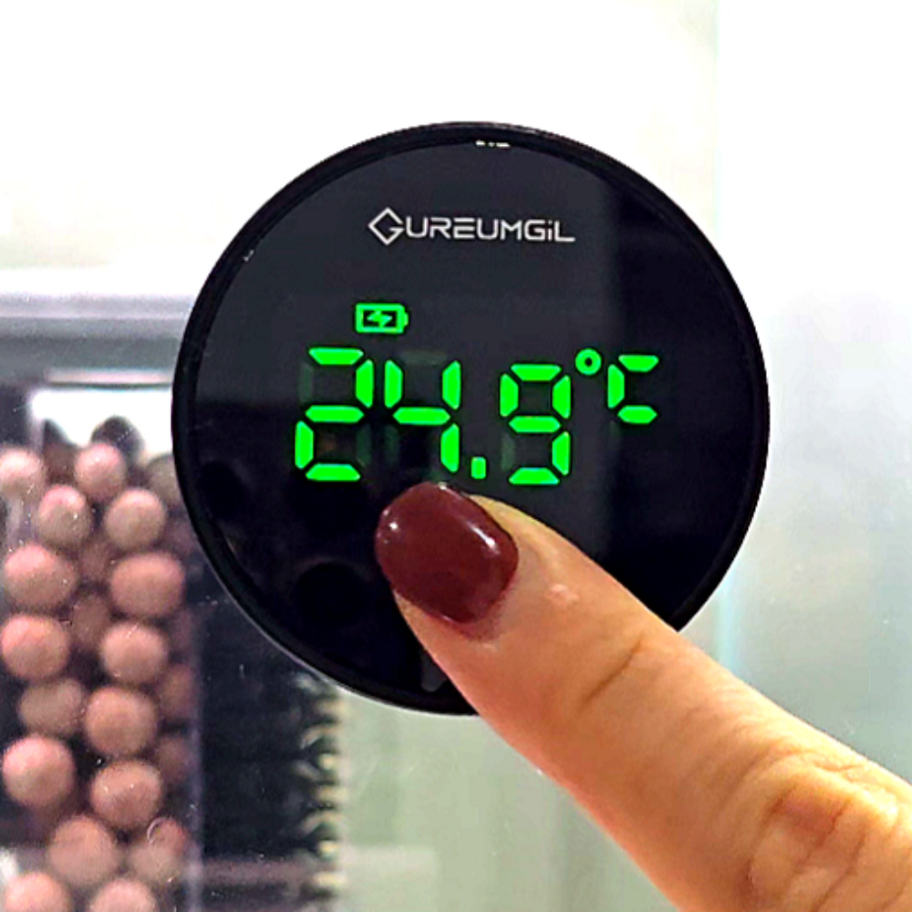 25년 신형 구름길 디지털 어항 온도계 자동절전 외부 부착형 고정밀 센서 9,600원