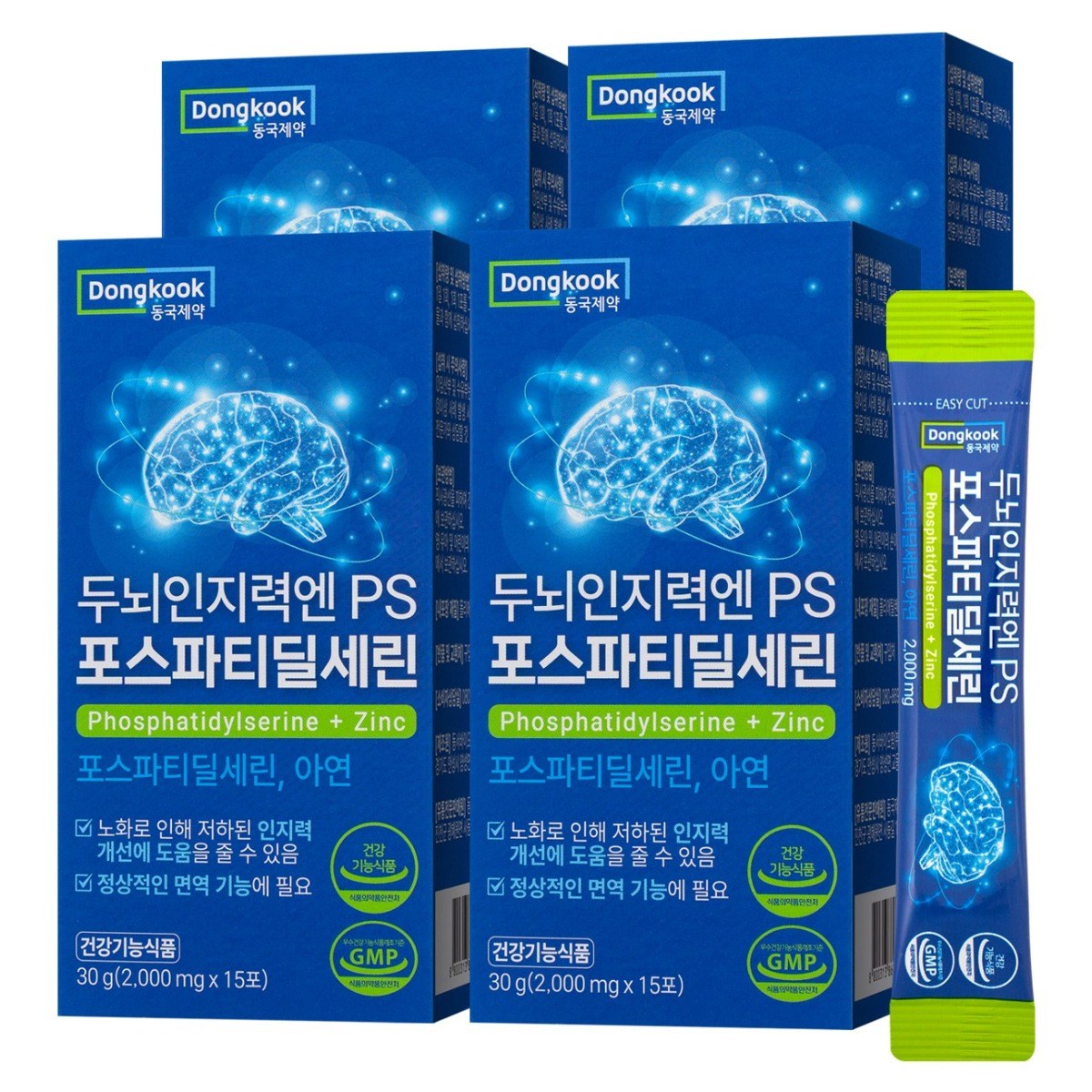동국제약 두뇌인지력엔 PS 포스파티딜세린, 4박스, 30g 53,910원
