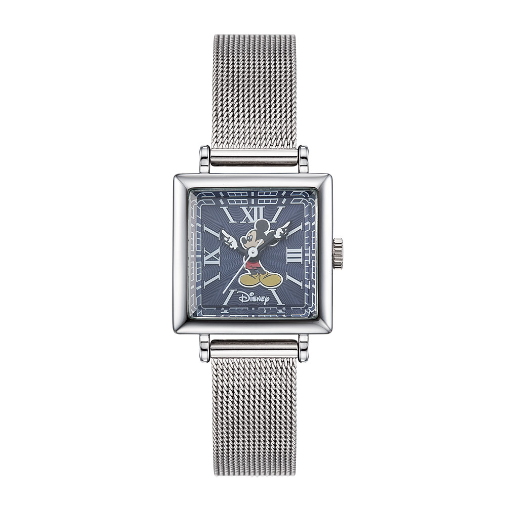 디즈니 미키 뉴트로 여성 사각 메탈시계 D11922MBL 36,000원