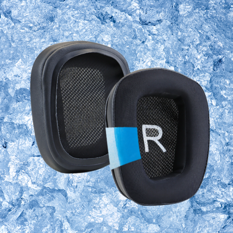 로지텍 G935 G635 G933 G633 매쉬 아이스 가죽 쿠션 쿨링 이어패드 아이스실크, 블랙 프린트, 1개 12,900원