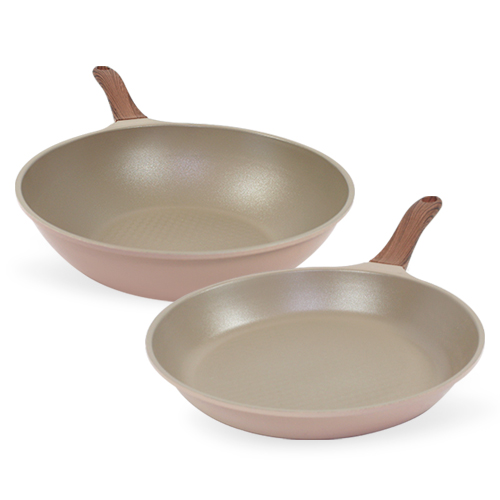 키친아트 본 우드 파스텔 다이아 프라이팬 세트 2개 32,020원