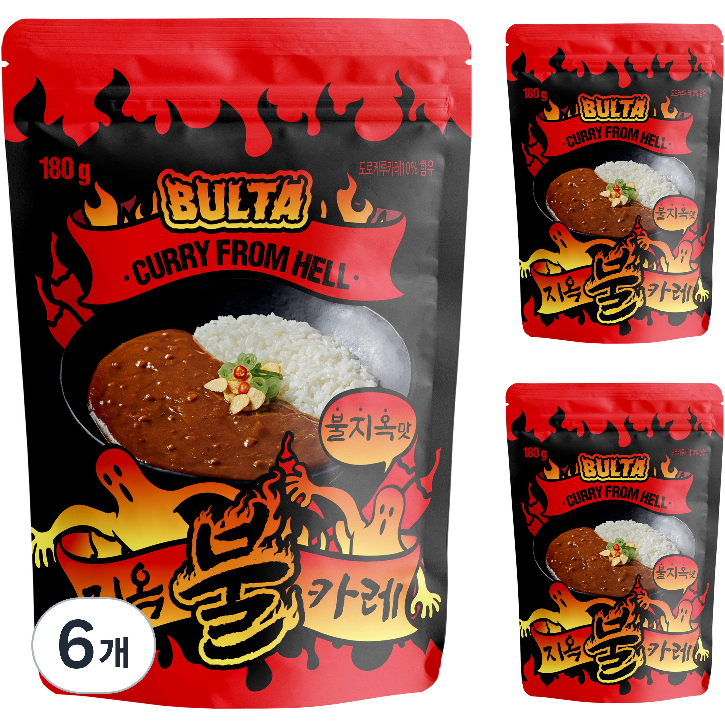 태원식품 불타 지옥불카레 불지옥맛, 180g, 6개 25,680원