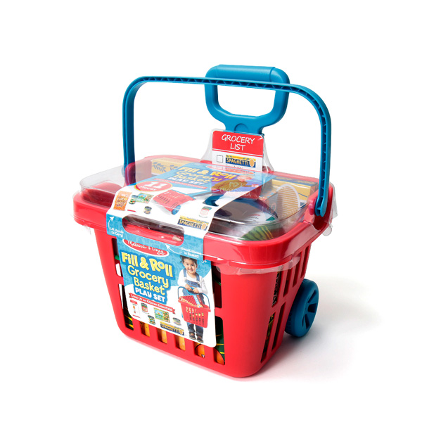 멜리사앤더그 식료품 핸들 카트 소꿉놀이 세트 MD4073, 혼합 색상, 1개 65,900원