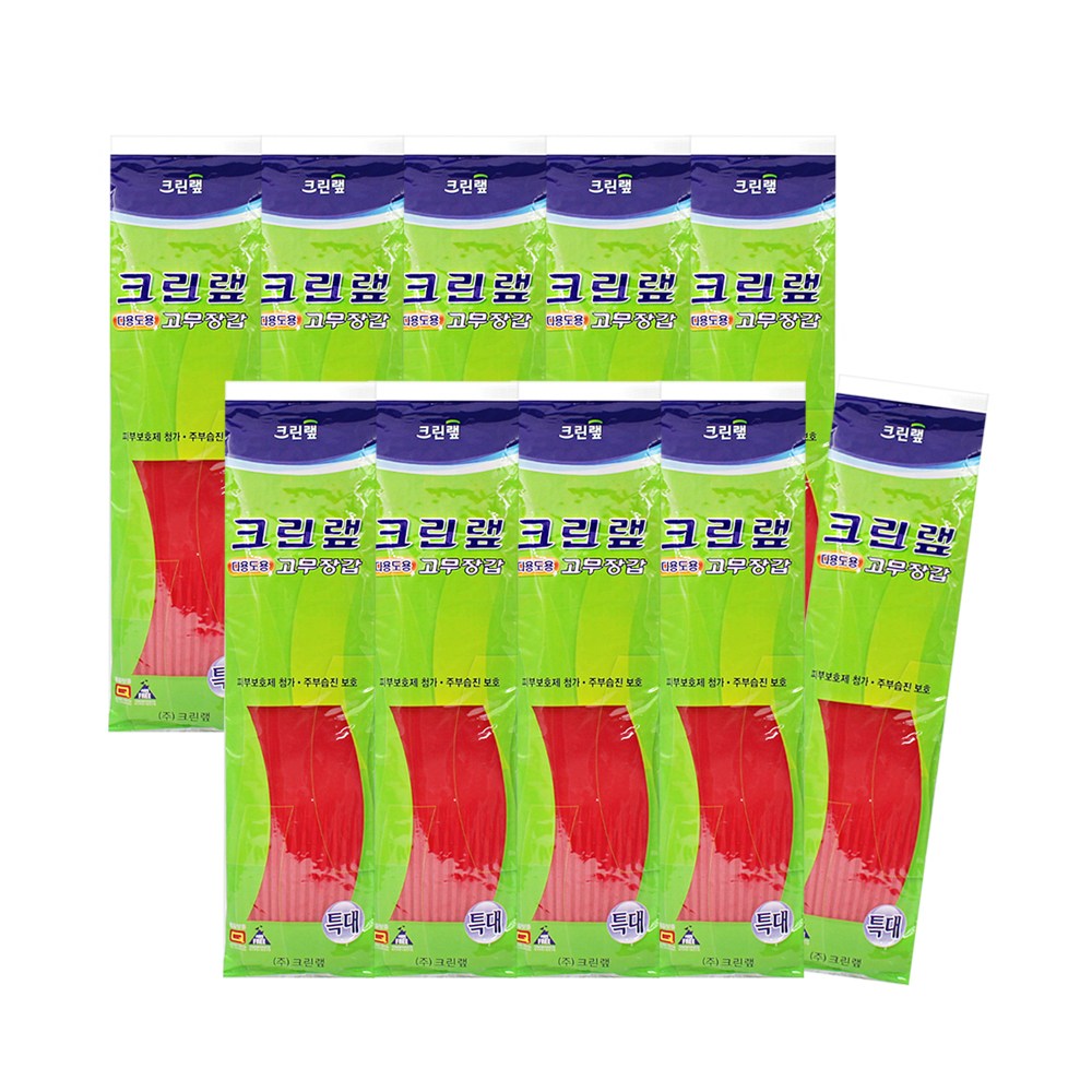 크린랲 크린랩 고무장갑 다용도 특대 빨강 22,900원