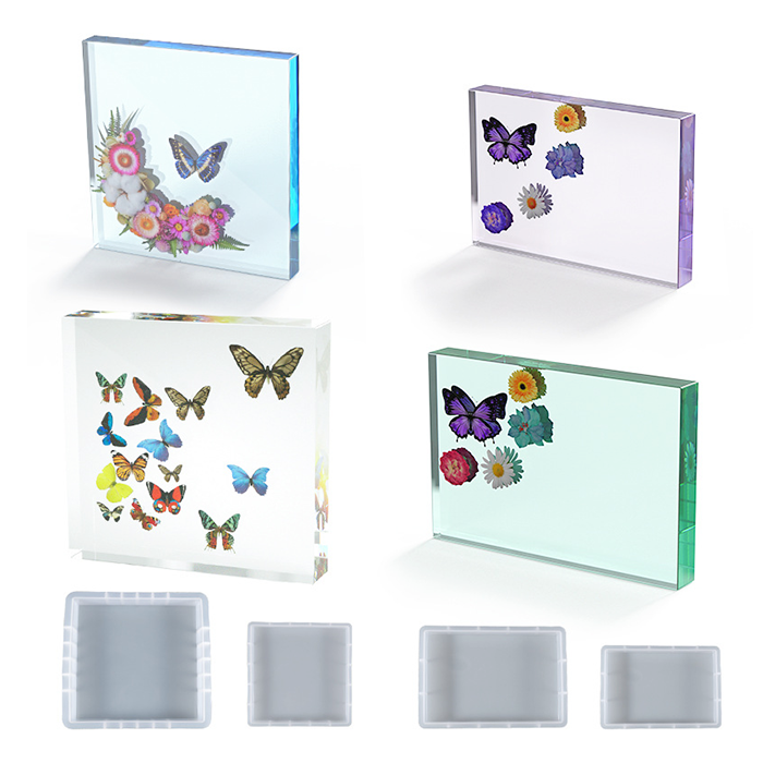 [드그라쎄] 실리콘몰드 - 대형 직사각 정사각 액자 몰드 10,900원