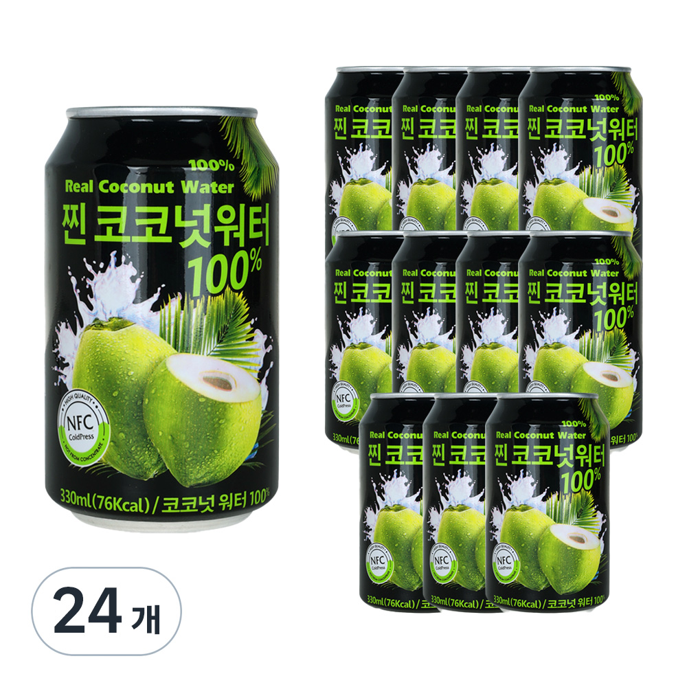 파모빗 찐 코코넛워터 100% 음료, 330ml, 24개 24,800원