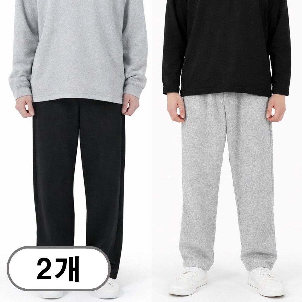 차쿠 1+1(2세트) 남여공용 트레이닝복팬츠 조거팬츠 일자 와이드 추리닝 슬랙스팬츠 작업바지 편의점바지 빅사이즈 25,800원
