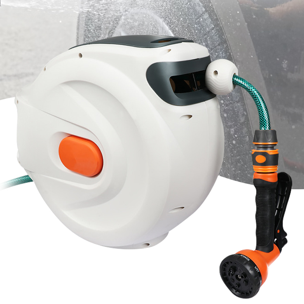 벽고정 바닥고정 세차 호스 자동 릴호스 정원 물 분사기 180,000원