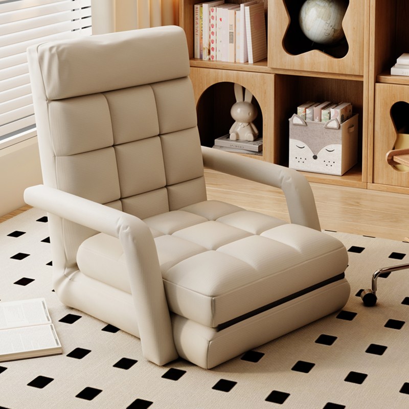 모던 1인용쇼파 침실 베란다 접이식 등받이 의자 누울 수 있고 잘 수 있는 곳 레저 다다미 높은 등받이, 1개, 베이지 84,340원