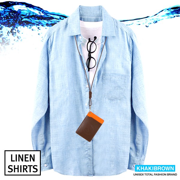 카키브라운 D351번 빅사이즈 오버핏 린넨셔츠 린넨남방 여름 남방 셔츠 남자 남성 와이셔츠 22,900원