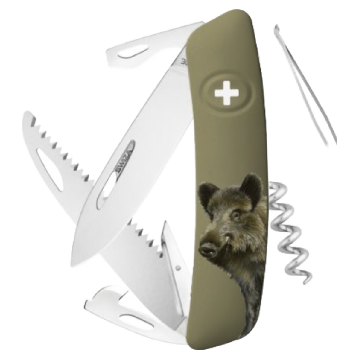 [SWIZA] 스위자 커스텀 컬렉션 D05 (12가지 기능) 멀티툴 다용도칼, 멧돼지 48,300원