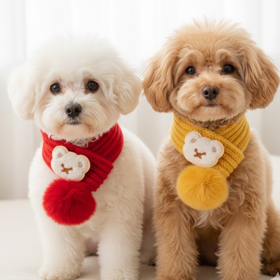 강아지 목도리 머플러 고양이 니트 2,900원