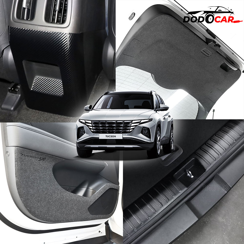 [카비니] 호환 4세대 투싼 NX4 차량용품 도어커버 트렁크 스텝 몰딩 가드 카본 스티커 19,000원