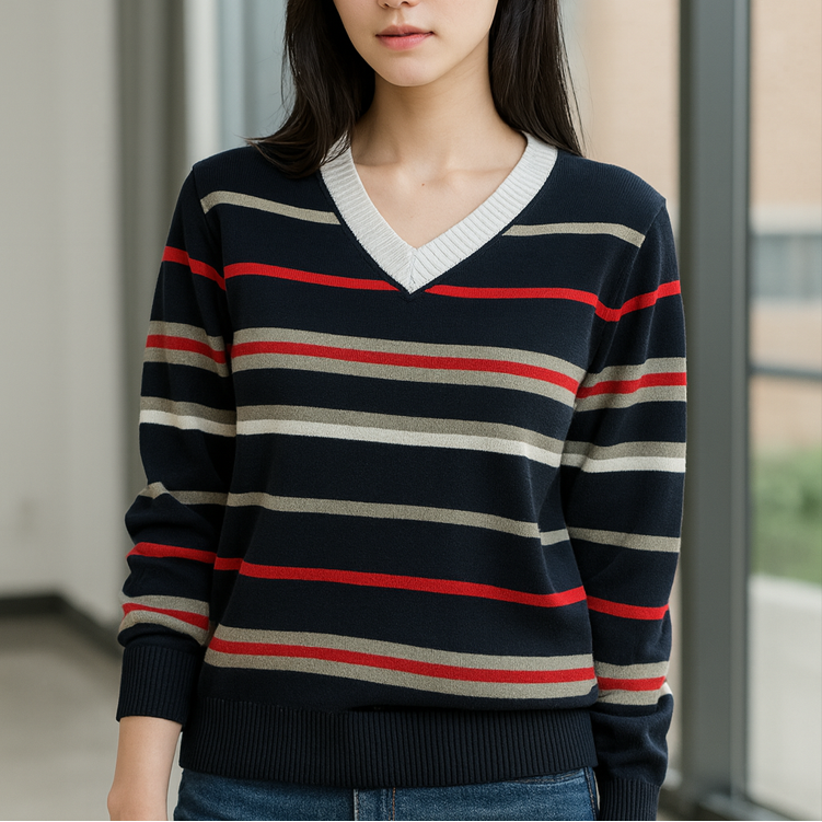 사계절니트 여성니트 루즈핏 브이넥니트 스웨터 G105A, 현재가 19,800원