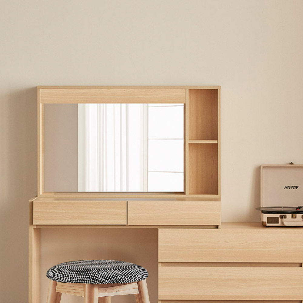 파로마 클레오 풀세트 익스텐션 LED 화장대 + 원목 스툴 세트 방문설치 322,000원