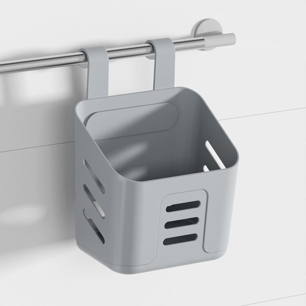 엘빈리빙 다용도 걸이형 수납 바구니, 3개, 그레이 9,900원