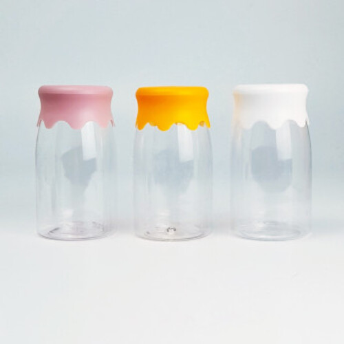 200ml 보틀 우유병 플라워캡 원형둥근병 플라스틱 요거트 병, 320개, 원형둥근병, 200ml 155,900원