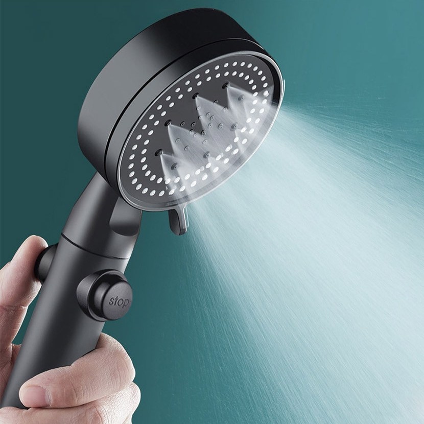 5단 수압상승 온/오프 샤워기 샤워헤드＋1.5m샤워호스＋각도조절 거치대 18,600원