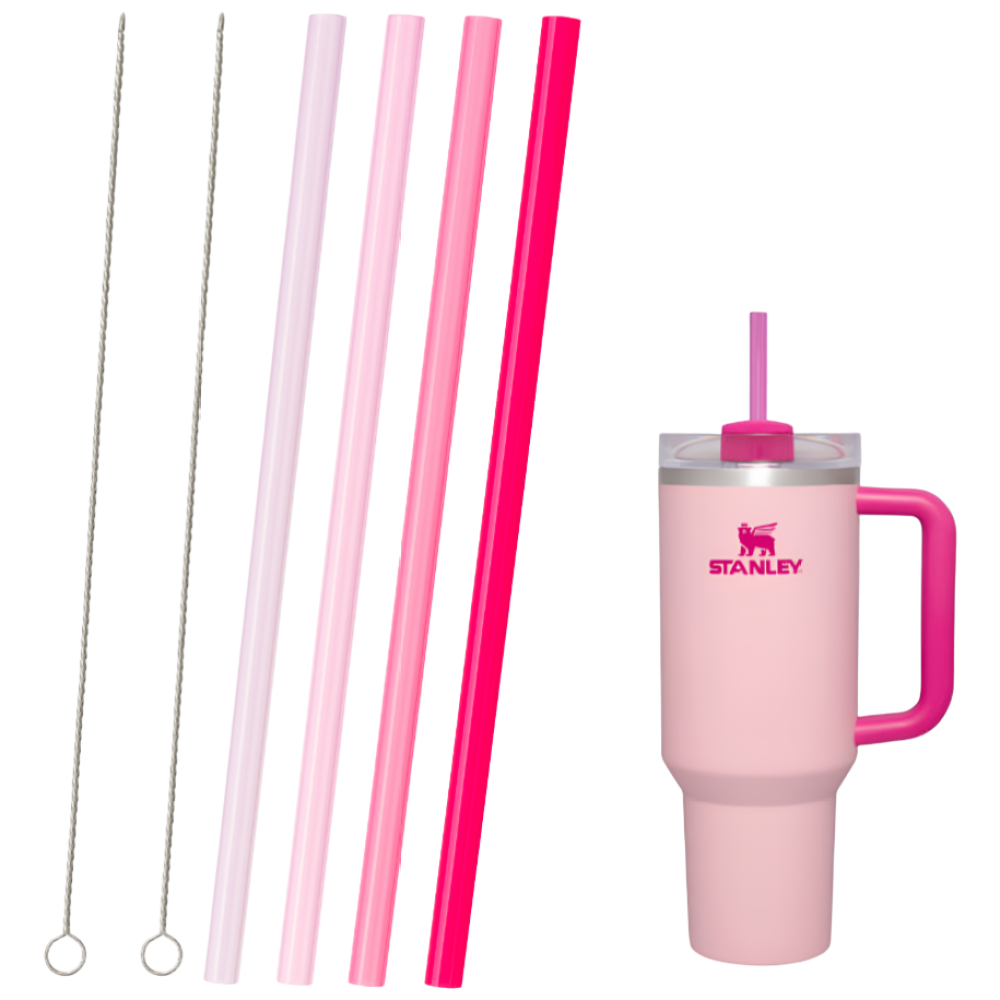 WAP 스탠리 스타벅스 887ml 1.18L 퀜처 텀블러 호환 그라데이션 핑크 빨대, 1개 7,900원