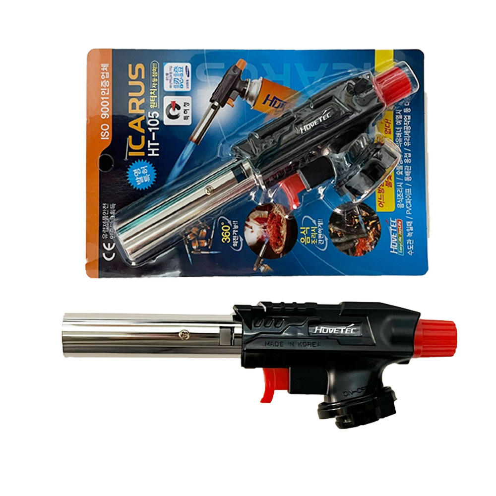 만데이 휴브텍 원터치 자동토치 가스토치 캠핑토치 요리 취사 HT-105, 1개, HT-105 6,900원