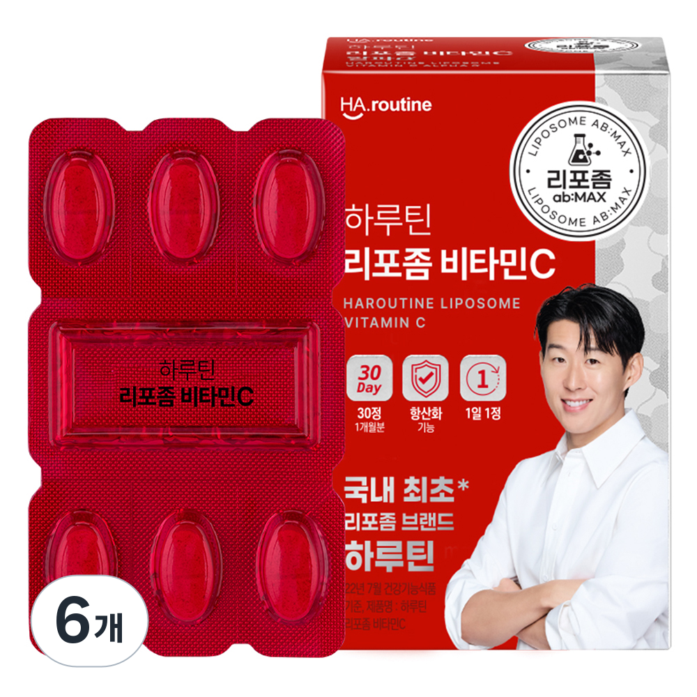 하루틴 리포좀 비타민C 1100mg, 30정, 6개 59,900원