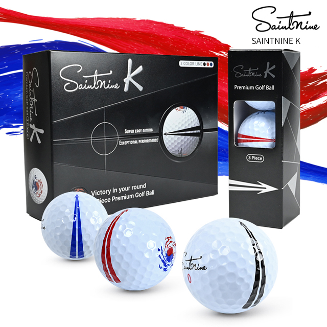세인트나인 K 이지 에이밍 골프공 3피스 (12구) 태극기 에디션 28,950원