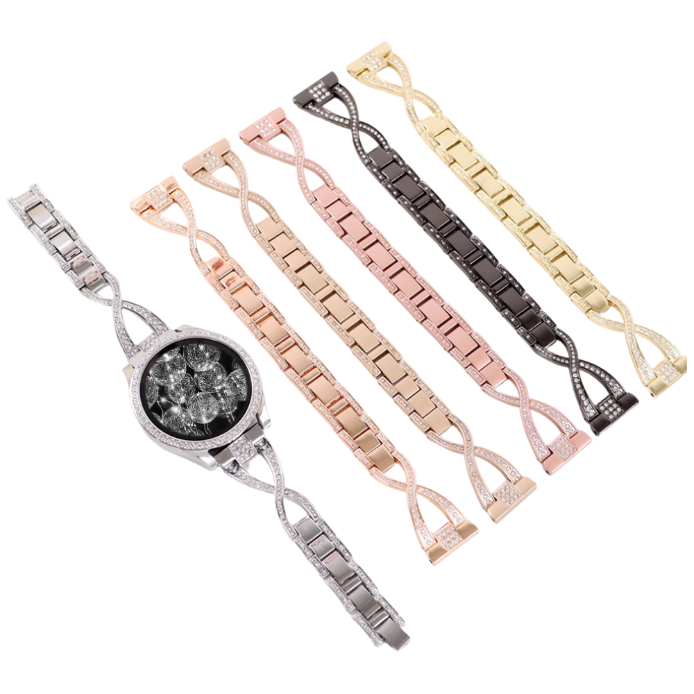 오르몽트 갤럭시워치8 7 6 5 4 3 호환 크로스 큐빅 브레이슬릿 메탈 갤럭시워치스트랩 시계줄 줄질, 실버 13,770원