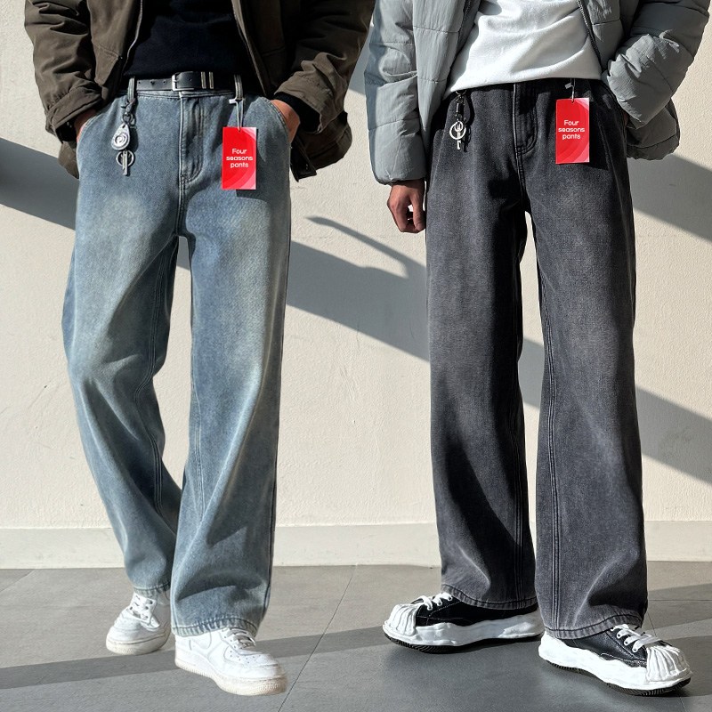 남자 세미와이드 샌드워싱 뒷밴딩 데님 청바지 팬츠 빅사이즈 29,800원