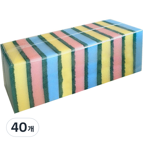 생활을그리다 칼라 양면 버블수세미 랜덤발송, 40개, 1개입 30,800원