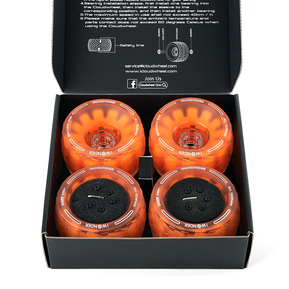CLOUDWHEEL Donut 105mm 허브 모터 슬리브 도시 모든 지형 오프로드 전기 스케이트보드 휠 183,270원