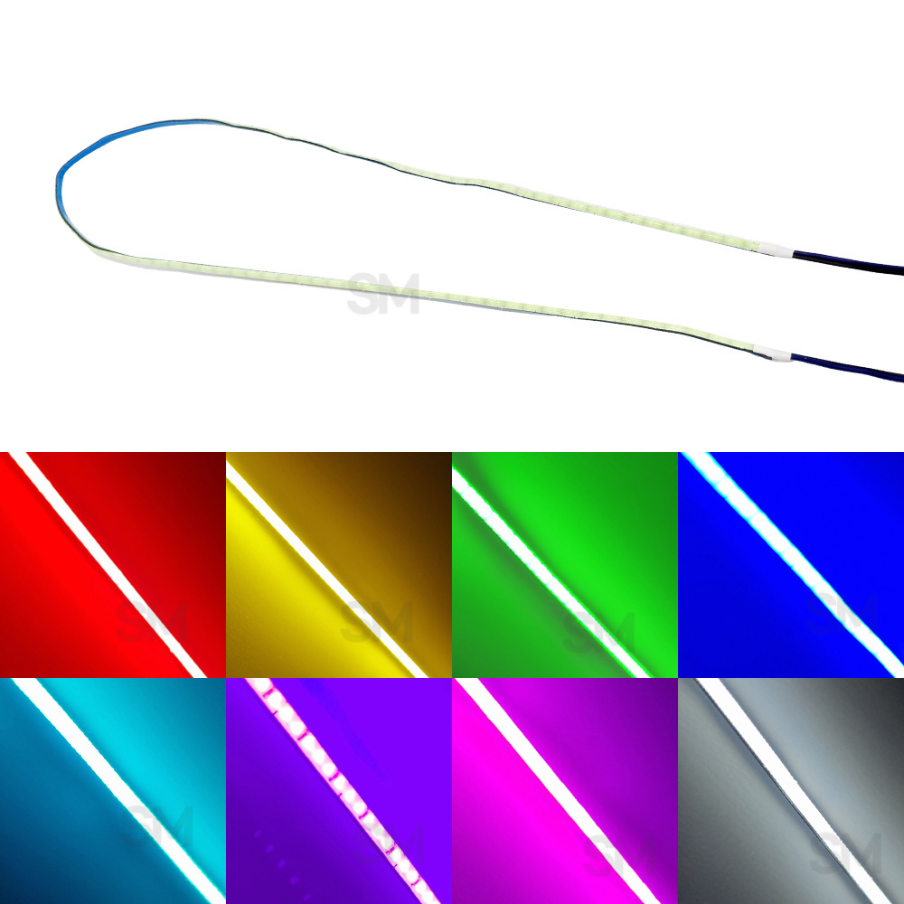 오토바이 초슬림 LED바 3mm 코브 면발광 튜닝 엘이디 COB, 블루, 1개 10,090원