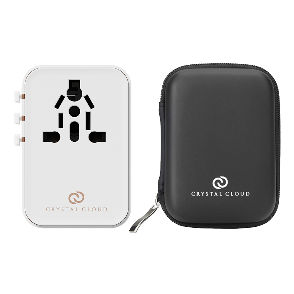 크리스탈클라우드 5포트 PD 45W GaN 전세계 여행용 해외 멀티 플러그 어댑터 돼지코 CC-309, 1개 49,800원